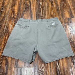 Vintage Ralph Lauren 36 Men's Gray Casual Chino Pleated Shorts